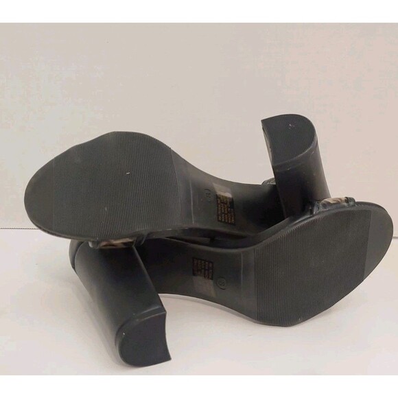 Rare Daisy Fuentes Rosaline Heels DF202418 Black Tortoise Size 8M EUC In Box - Picture 7 of 9